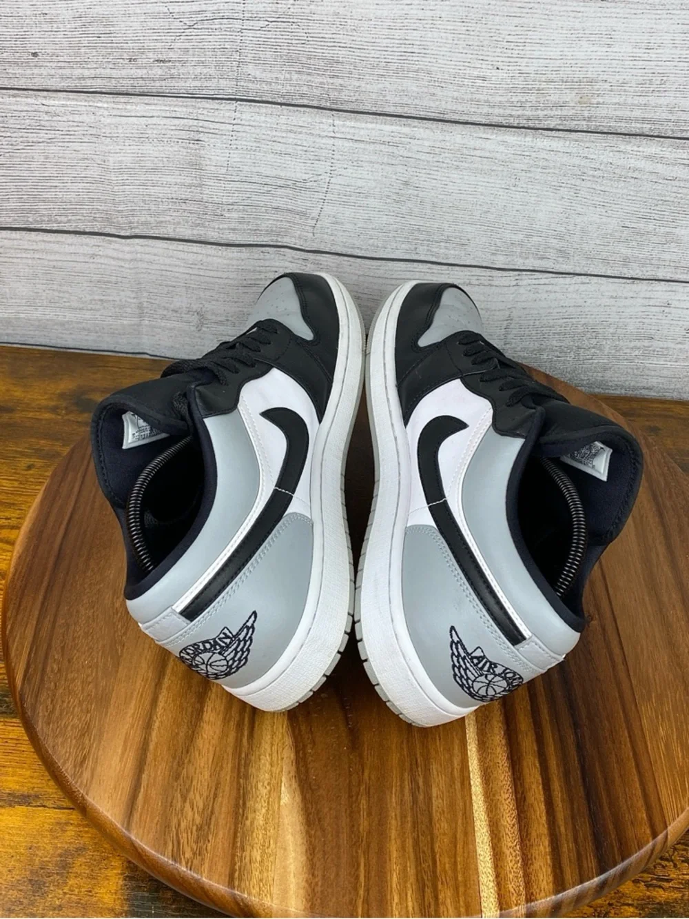 Nike Air Jordan 1 Low Shadow Toe Black Grey Shoes 553558-052 Men’s Size 11.5 - Picture 9 of 12